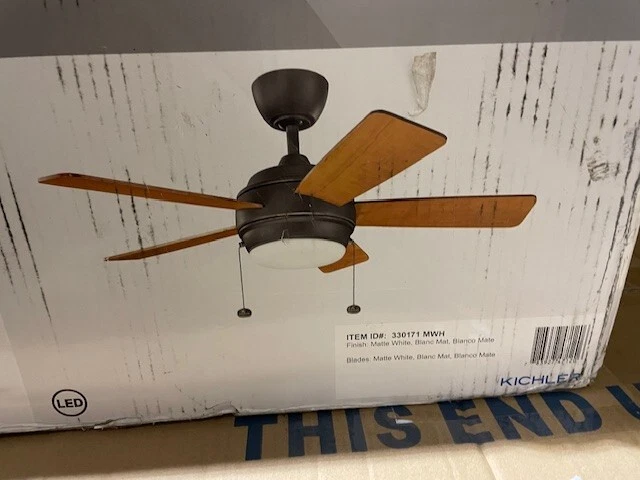 Kichler 330171 Starkk 42" 5 Blade LED Indoor Ceiling Fan - White - Image 1 of 1