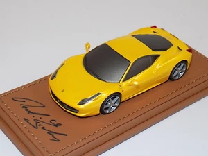 1/43 Mr Ferrari 458 Italia Tristrato Giallo Frankfurt 2009 Pres Firmato - Picture 1 of 5