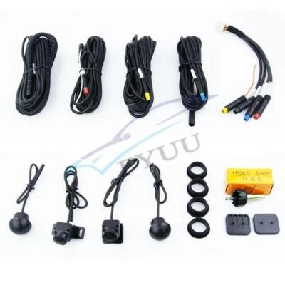 Kit de cámara de visión envolvente 3D 360° para automóvil para radio panorámica GPS reproductor de radio estéreo Foto 1 de 4