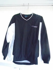 Men's Size L Black & White Tri-Mountain Windbreaker Jacket Unused No Tags - Picture 1 of 4