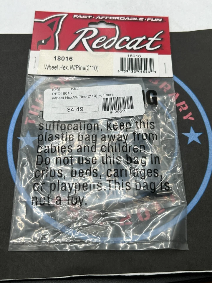 Redcat. #18016. Wheel Hexes w/Pins. Plastic. 12mm. 4k - Image 1 of 1