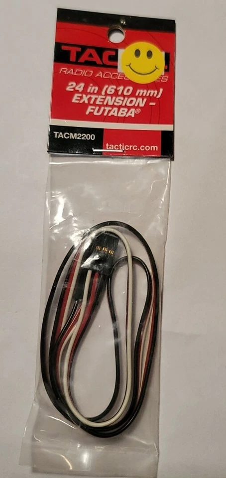 Tactic Servo Extension 24" 610mm for Futaba Servo Rc Airplane Boat Car TACM2200 - Image 1 of 1