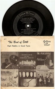 7" 33 Picture Sleeve BEST OF CREST CRS-7 Promotional - Imagen 1 de 1