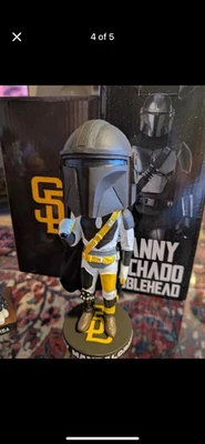 SAN DIEGO PADRES MANNY MANDALORIAN MACHADO STAR WARS JUEGO TEMÁTICO BOBBLEHEAD Foto 1 de 4