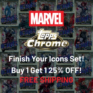 2025 Topps Chrome Marvel Icons Refractor Insert FINISH YOUR SET - Bild 1 von 11