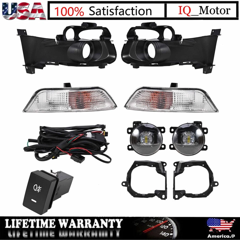 Conjunto de luces antiniebla de giro aptas para Ford Mustang 2015-2017 con cable de cubierta Foto 1 de 4