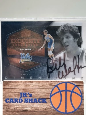 2012-13 Upper Deck Exquisite Collection Bill Walton Dimensions Auto #D-BW UCLA  - Image 1 of 4