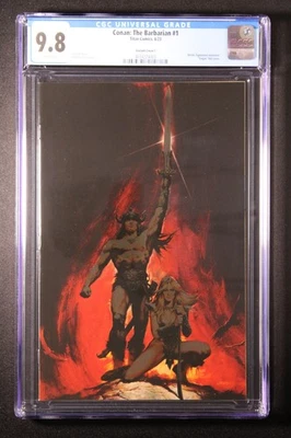 Póster de película Conan: The Barbarian 1 CGC 9,8 variante virgen Foto 1 de 2