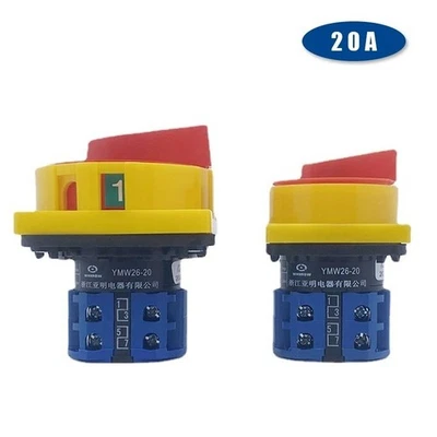 690V Rotary Cam Switch LW26GS-20/04-2 20A Two Position Isolator Padlock Selector - Image 1 of 4