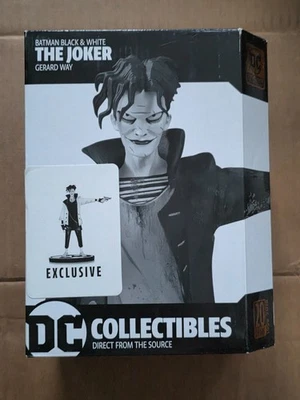 Estatua de Batman Joker en blanco y negro de 7,7 pulgadas Gerard Way color exclusivo x/750 - NUEVA Foto 1 de 4