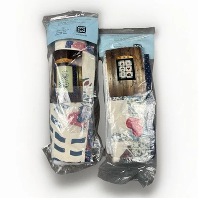 The Quilt Block Quilt Kit with Wooden Topper Design: Cat & Country - 2 Kits NEW - Image 1 of 4