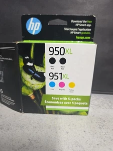 F6V12FN Oryginalny HP 950XL High Yield 2pk Czarny i 951XL, 2 Purpurowy 1 Żółty 4/2025 - Zdjęcie 1 z 7