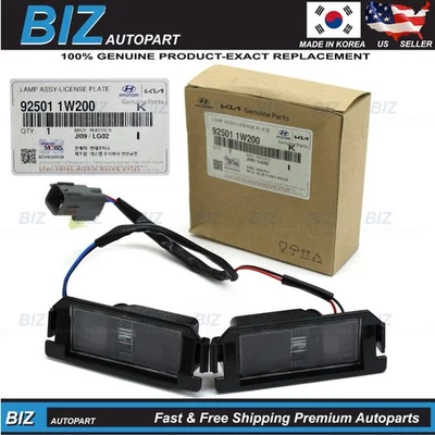 Genuine Rear License Plate Lamps LH & RH for 2012-2017 Kia Rio 92501-1W200 - Image 1 of 4