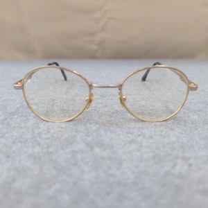 Gafas redondas vintage con monturas en tono dorado para hombre Gafas ópticas RX - Imagen 1 de 9