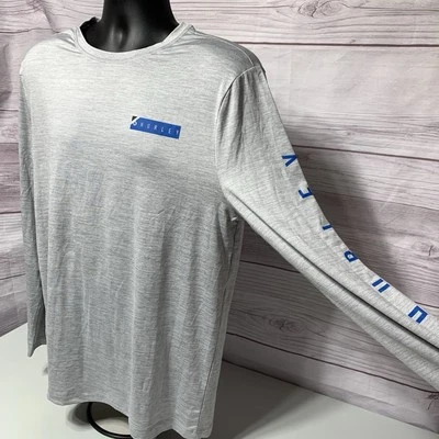 Hurley Pesca Exterior Absorbente Gris LS Unisex Nuevo Sin Etiquetas Talla Mediana Protección contra Erupciones Solares Foto 1 de 4