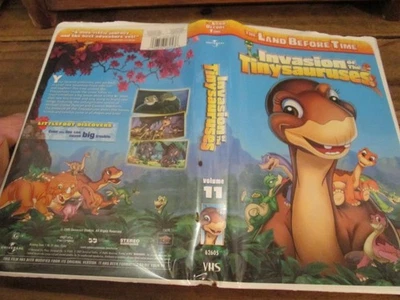 LAND BEFORE TIME "INVASION OF THE TINYSAURUSES" VHS TAPE CLAM SHELL CASE Foto 1 de 3