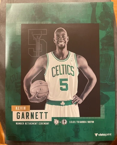 2 Kevin Garnett Jersey Retirment Night Posters Boston Celtics Cover