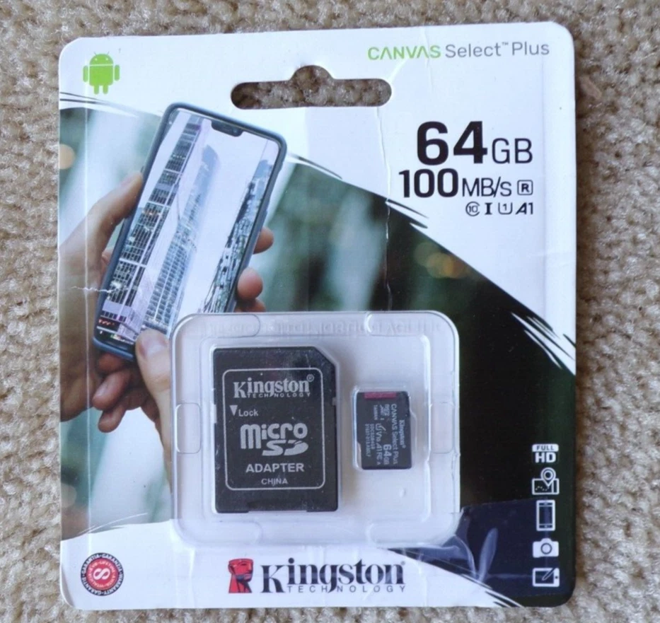 kingston 64mb - 100MB/s - Micro SD Select Plus; b16 - Image 1 of 4