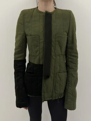 Haider Ackermann Black Quilted Contrast Jacket Womens NEW size 36 - Image 1 of 4