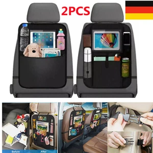 2x Rückenlehnentasche Rücksitz Auto Organizer Rücksitztasche Rückenlehnenschutz - Bild 1 von 10