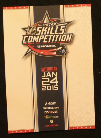 2015 NHL AllStar Game Skills Competition Itinerary ITINERARY PROGRAM & SCORECARD Cover