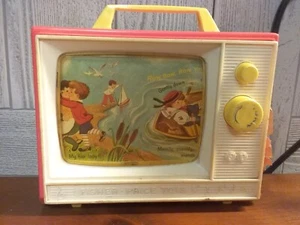 VTG Fisher Price 1966 Giant Screen Music Box 2 Tunes TV Works - Picture 1 of 21