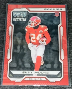 Skyy Moore 2022 Panini Chronicles Playoff Momentum Acetate Rookie RC #PMR-22 - Picture 1 of 3