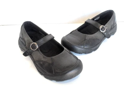 Keen Mujer Talla 7 Mary Jane Cuero Negro Atlético Foto 1 de 4