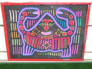 Old Indian Textile Patchwork,Hand made design,Great artisanal art work#Z - Picture 1 of 7