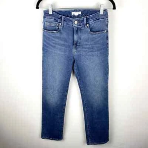 Good American Straight Leg Jeans Med Wash Size 2/26 EUC - Picture 1 of 4