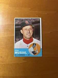1963 Topps #250 Stan Musial St. Louis Cardinals HOF VG-EX Condition