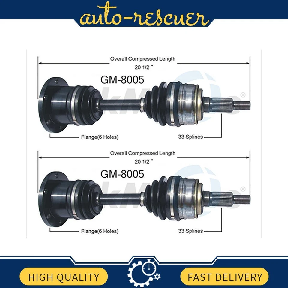 Eje TrakMotive CV 2x se adapta a Chevrolet Astro 1990 a 1996 Foto 1 de 2
