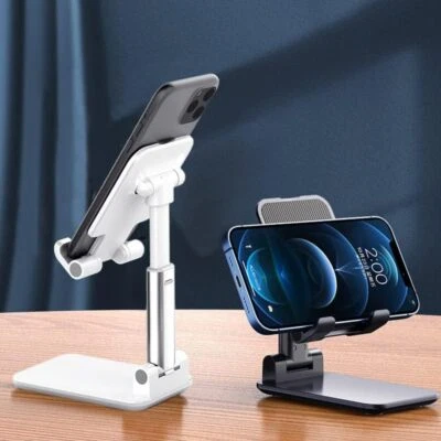 TWO Cell Phone Stand Adjustable 360 Angle Height for Desk Portable Phone Holder - Image 1 of 4