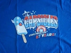 Camiseta Capsicles Capitán América Freeze Pop se mantiene fresca durante 67 años - Imagen 1 de 2