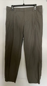 Vince Women's Pleated Front Trouser Pants Gray Size 8 Elastic at Ankles - Picture 1 of 4