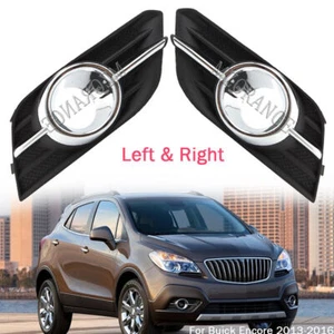 Pair Front Bumper Bezel Fog Light Cover For Buick Encore 2013 2014 2015 2016 L&R - Picture 1 of 12
