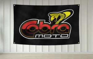 Cobra Moto Flag Banner 3X5Ft Motocross Bike Racing Performance Garage Decoration - Picture 1 of 2