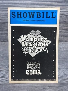 VAMPIRE LESBIANS OF SODOM, PLAYBILL, JUNE 1985, PROVINCETOWN PLAYHOUSE - Picture 1 of 7