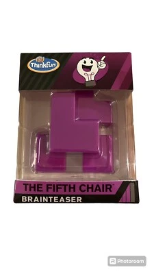 ThinkFun Pocket Brainteaser Puzzle Game and STEM Toy The Fifth Chair (NEW) - Image 1 of 4