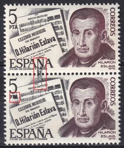 Spain 1978 Edifil 2456 VARIETY several black spots  (18) - Picture 1 of 1