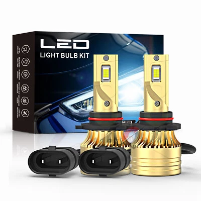 Pair Fit GMC SAVANA 4500 2009-2019 9006 HB4 White LED Headlight Low Beam Bulbs - Image 1 of 4