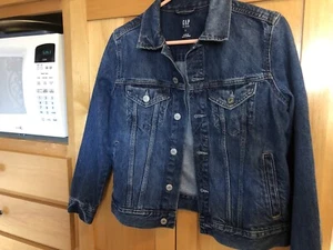Gap Girl/Kids Jean Jacket Blue Trucker Denim. Size Large - Picture 1 of 7