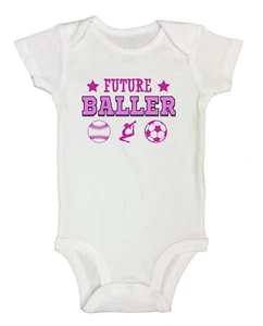 Softball Gymnastik Jubel Baby Bodysuits und Kleinkind Shirts - Future Baller - Bild 1 von 3