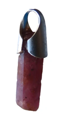 PUNTA IN BIONDO NATURALE - ESAGONALE IN ARGENTO STERLINO - Immagine 1 di 4