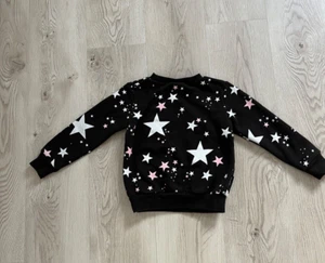 Dot Australia Black Sweatshirt Pullover With Stars 5Y - Picture 1 of 4