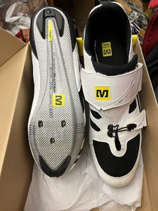 NEW Mavic Tri Race Triathlon Cycling Shoes 11 1/2 US 46 White - Picture 1 of 4