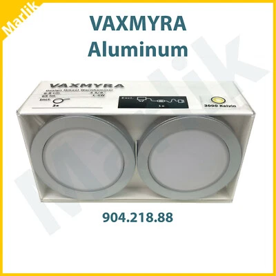 IKEA VAXMYRA LED Spotlight 2 Pack 2 5/8 ", Aluminum 904.218.88, Brand NEW - Image 1 of 2