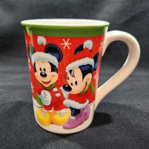 Vintage Disney Mickey & Minnie Mouse Weihnachten Urlaub Becher Tasse Kaffee Tee - Bild 1 von 7