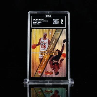 1997 Bowman's Best Mirror Image Refractor MI3 Allen Iverson / Jason Kidd TAG 9 - Image 1 of 4