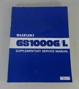 Manual De Taller / Suplemento Suzuki GS 1000 G / L De 06/1980 - Imagen 1 de 2